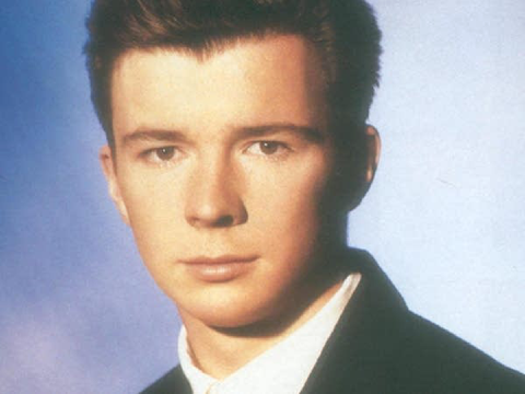 Never Gonna Give You Up... but every word is an image