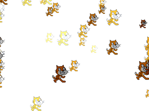Scratch cat particles but its forever