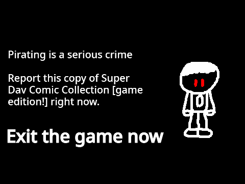 anti-piracy screen lol