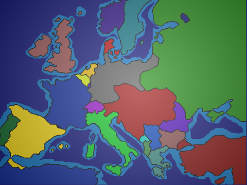 Europe map 1914
