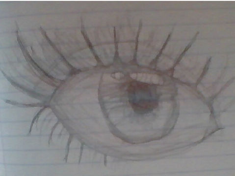 Scratchpost status (realistic eye drawing)