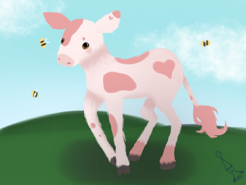 Strawberry cow