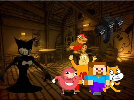 add yourself running from ink bendy