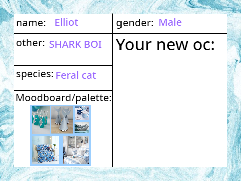 I MADE A SHARK THEMED MOODBOARD >:D