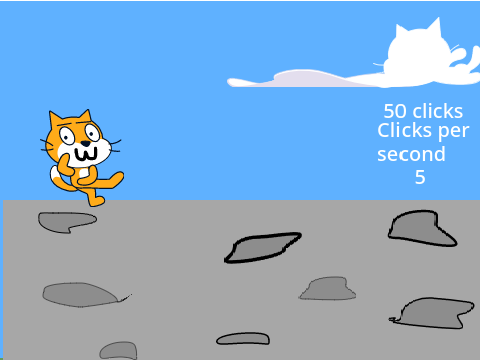 Cat clicker game