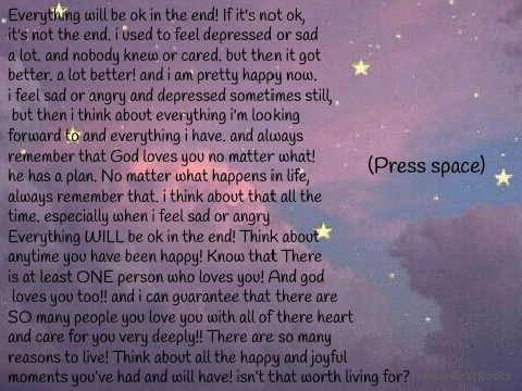 If you Feel Unhappy! <3
