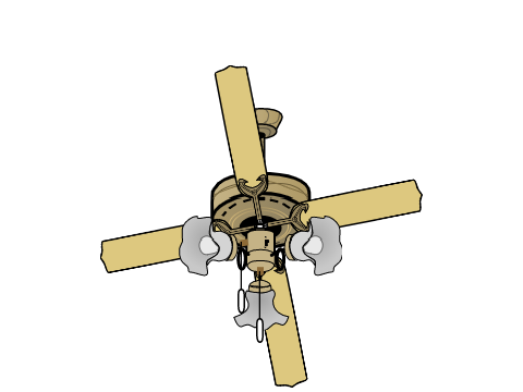 Master Fans Ornate Ceiling fan