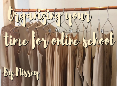 Organzing your time for online school