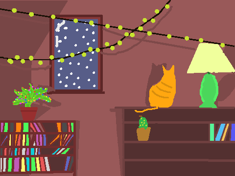 lo-fi bookstore