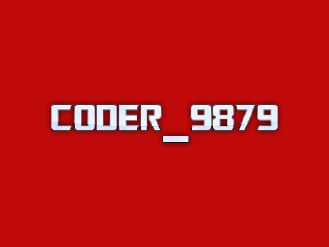 Intro for @Coder_9879 