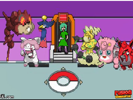My sisters pokemon team