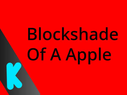 Blockshade Of An Apple
