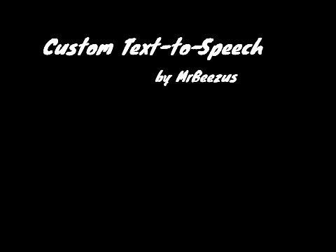 Custom Text-to-Speech