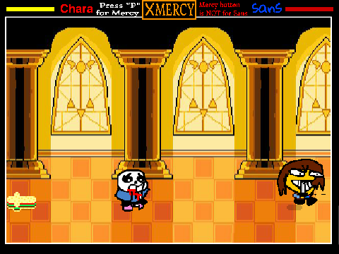 UNDERPANTS two player sans battle but you can still kill sans