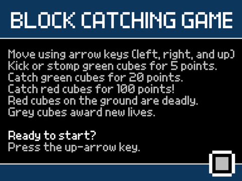 Block Catching Game