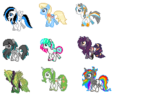 My mane six + Alicorns