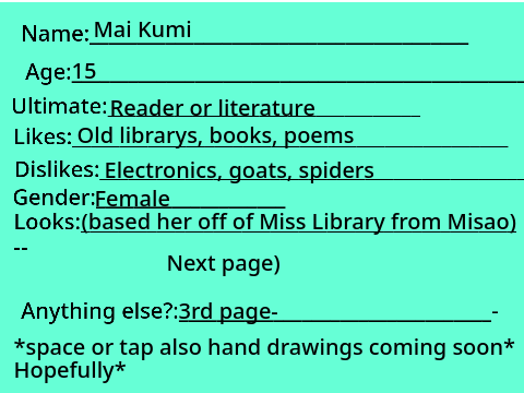 Bio Info thing 