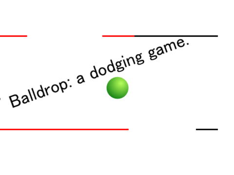 Balldrop: a dodging game.