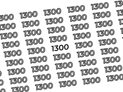 1300!
