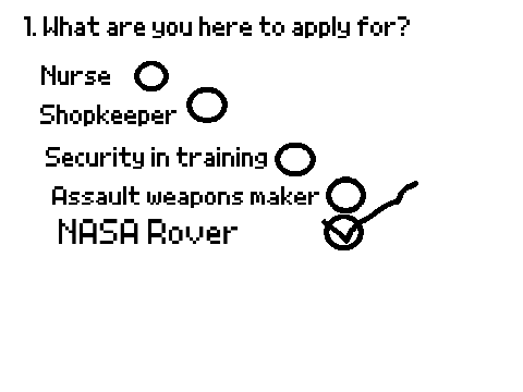 My survey answer.