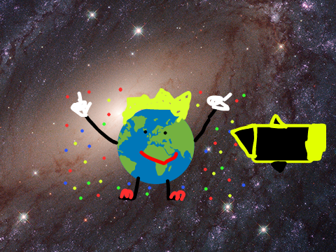 dancing earth meets spaceship