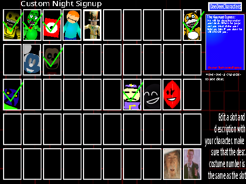 Custom Night SIGNUPS! remix #2