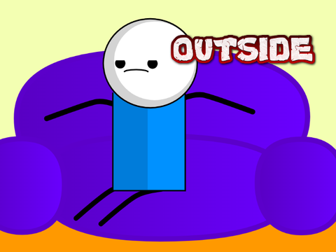 outside