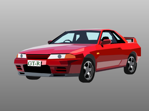 Nissan Skyline R32 GT-R blockshade