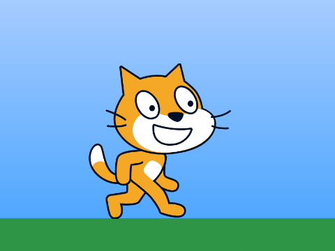 ぬるぬる歩く猫