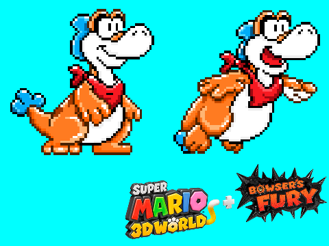 SM3DW + Bowser's Fury Plessie: SMW Style