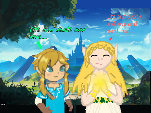 cute Zelda scene (Peace and War)