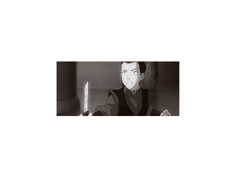 Tiny Zuko playing with his knife.