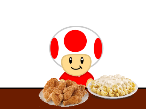 Macaroni with the chicken strips #Animations