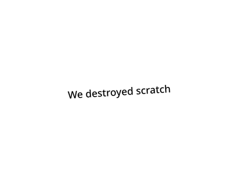 Let’s fix scratch!!!