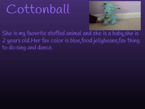 My stuffed animals