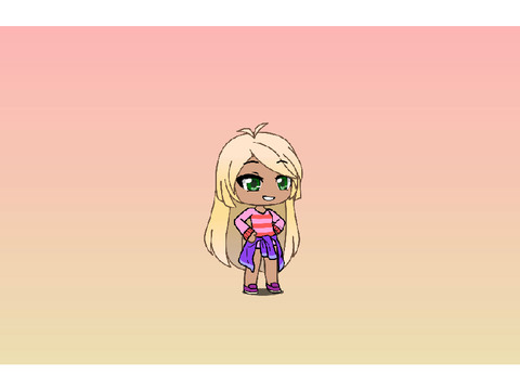 I made myself in Gacha life