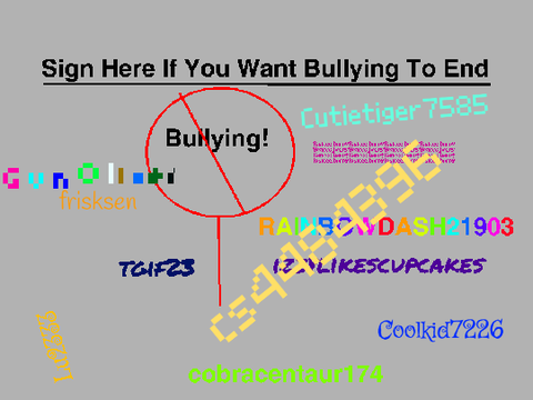 Sign If You Want Bullying To End! remix remix