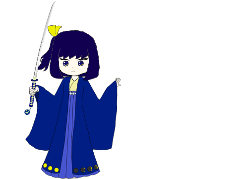 Scratchのベクターで描いた夜月さん。
