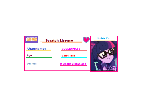 OLD SCRATCH LISENSE