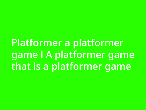 Platformer a platformer game l A platformer game that is a platformer game