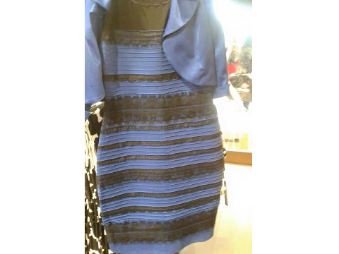 Black and Blue? White and Gold?