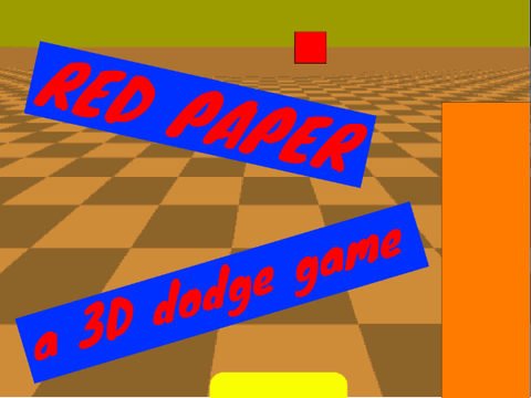 red paper - a 3D dodge game || 100% pen || #games #art #music #all