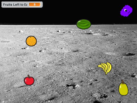 Flurb Fruit Moon Hunt Game (with Variable)