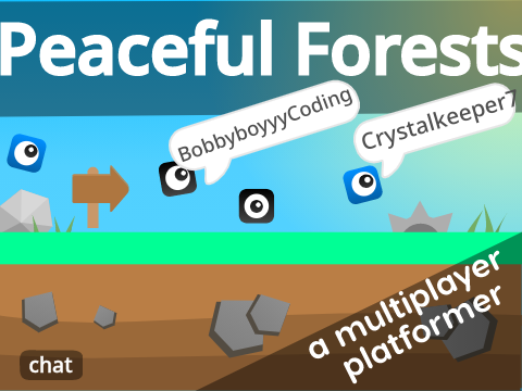 ☁️ Peaceful Forests! a multiplayer scrolling platformer                       #games#all#trending