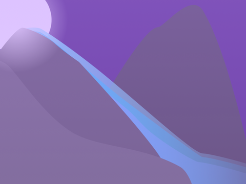Moon light Mountains