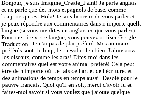 French Class (student) Cours de français (étudiant)