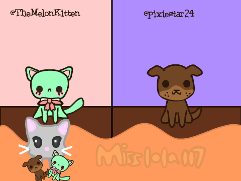 AT's! @TheMelonKitten @pixiestar24