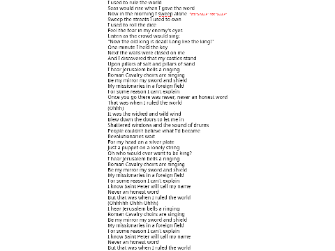 Whole Lyrics