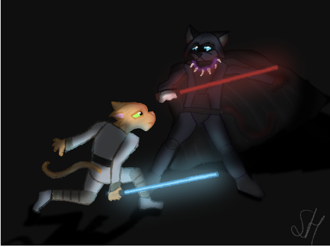 Why I’m more inactive now // Some art for a challenge :)