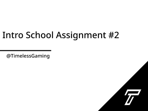 Intro School Assignment 2 remix